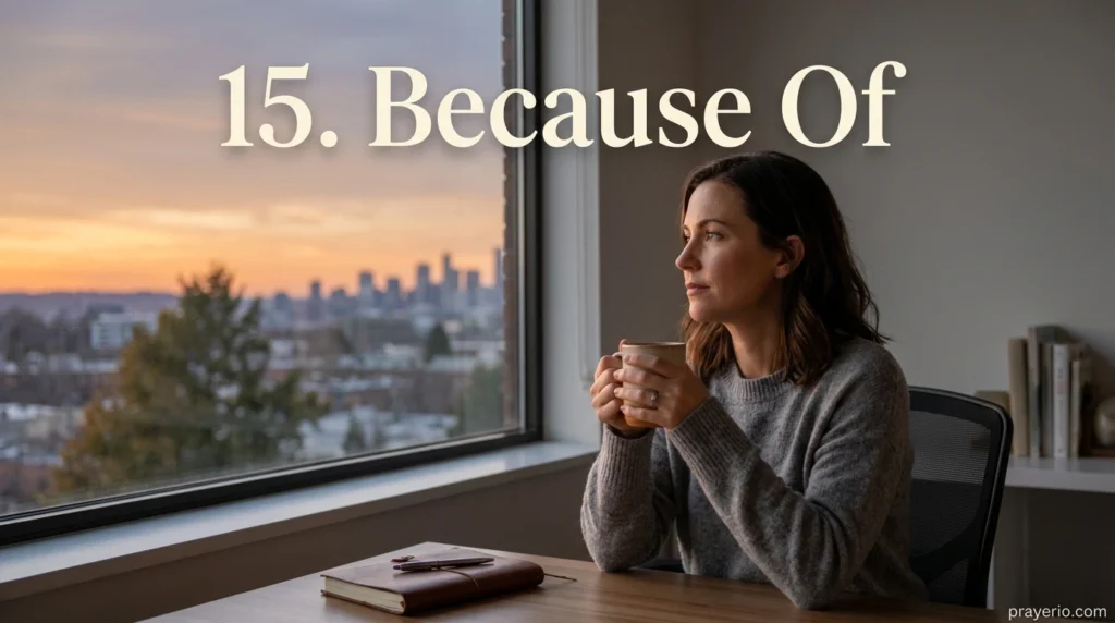 15. Because Of