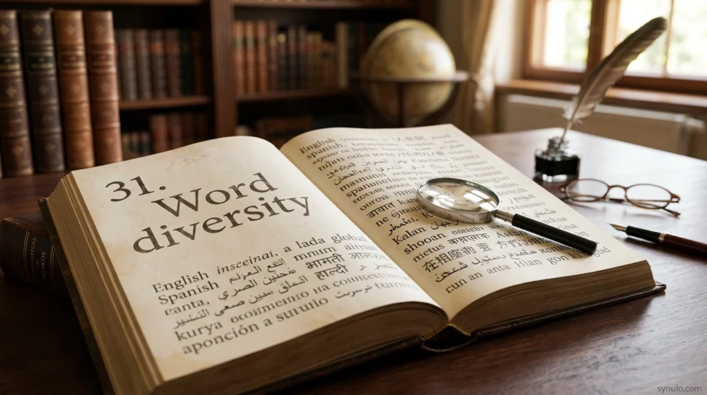 31. Word diversity