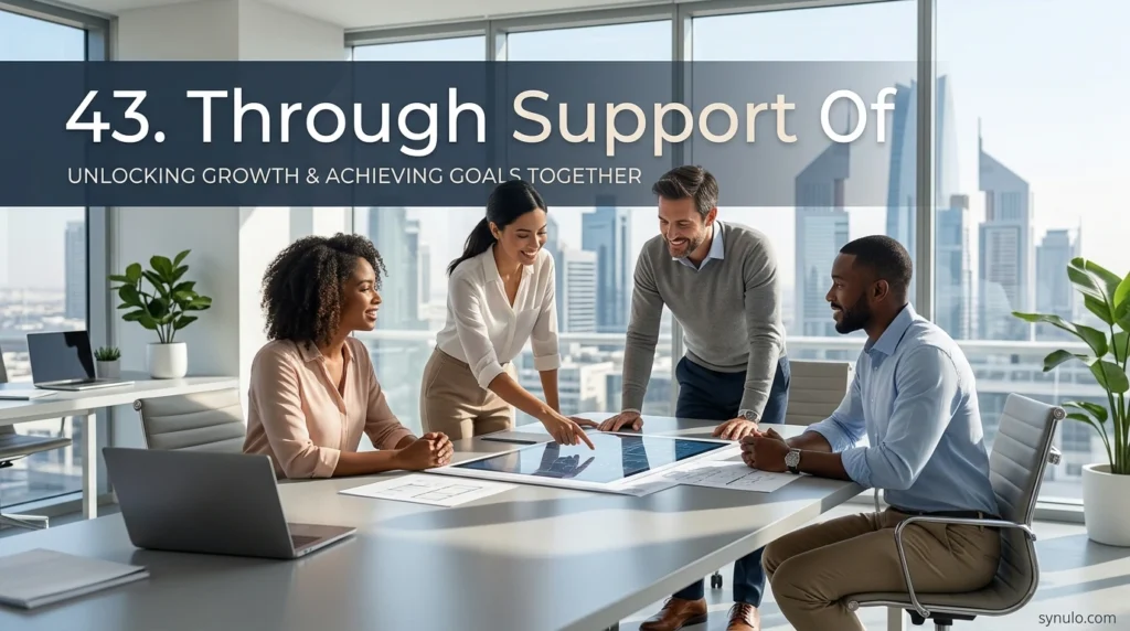 43. Through Support Of