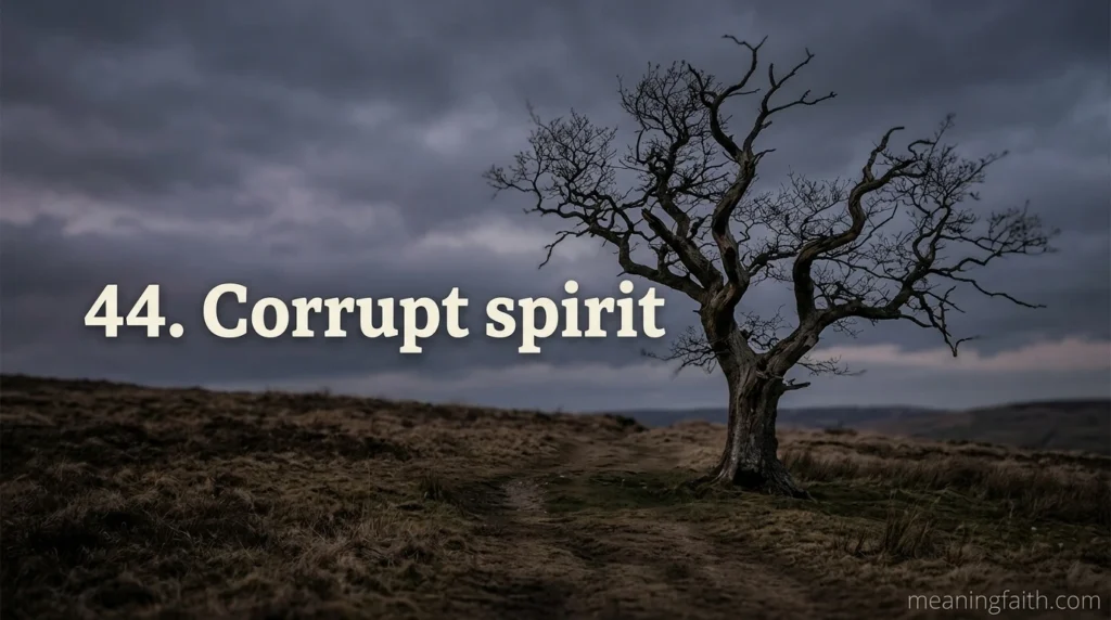 44. Corrupt spirit