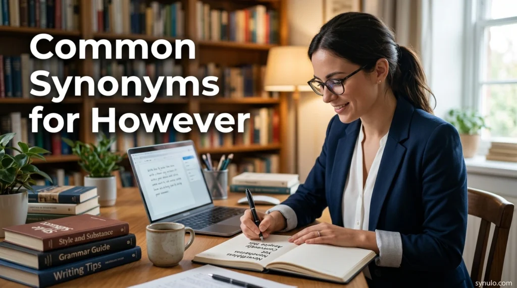 Common Synonyms for However