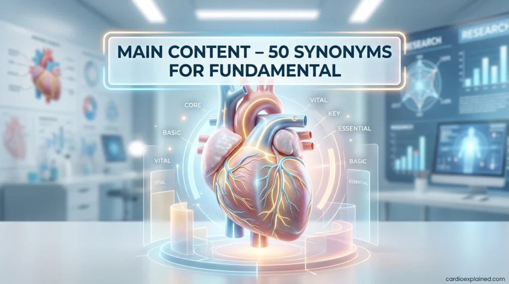 MAIN CONTENT – 50 SYNONYMS FOR FUNDAMENTAL