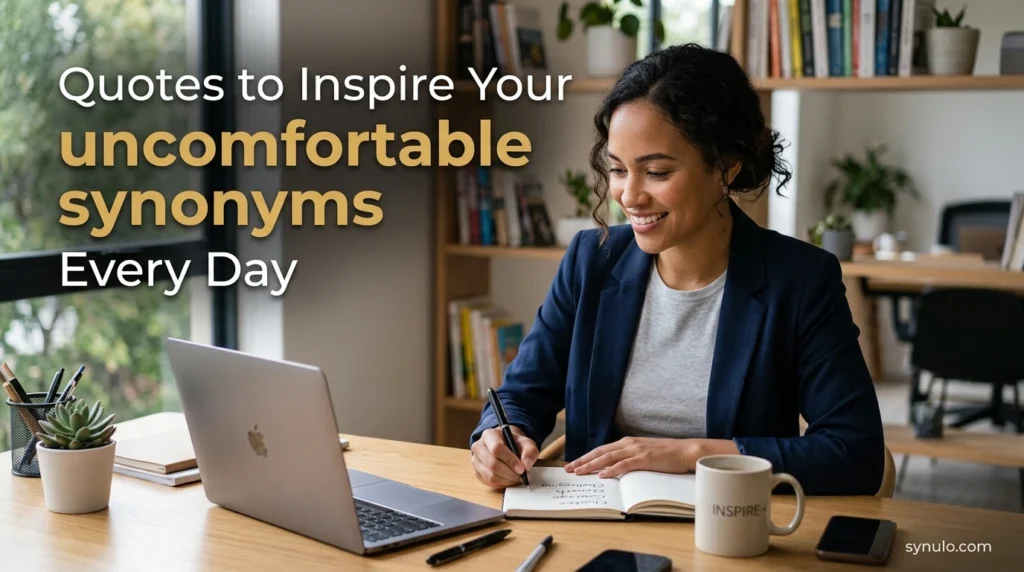 Quotes to Inspire Your uncomfortable synonyms Every Day