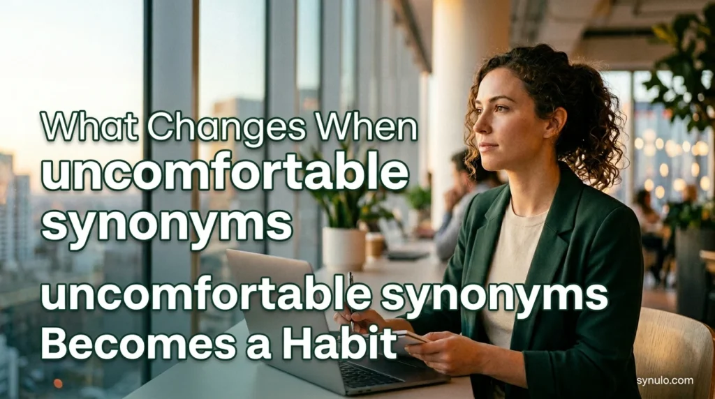 What Changes When uncomfortable synonyms Becomes a Habit