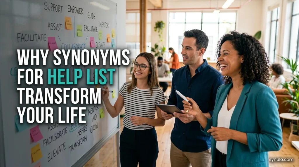 Why synonyms for help list Transform Your Life