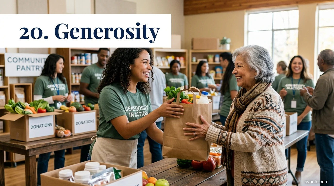 20. Generosity