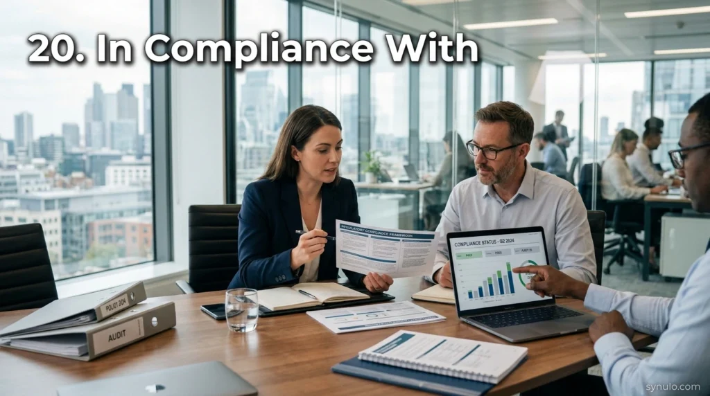 20. In Compliance With