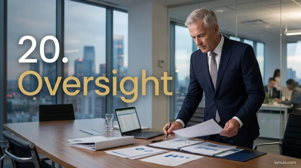 20. Oversight