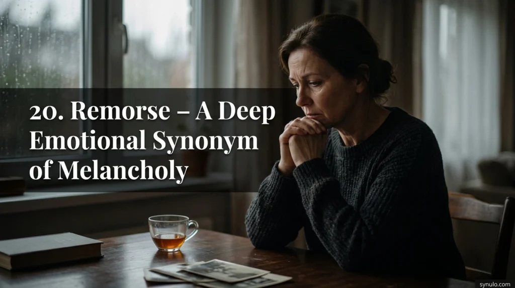 20. Remorse – A Deep Emotional Synonym of Melancholy