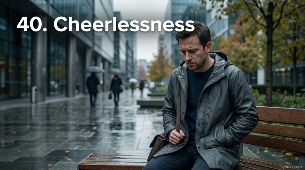40. Cheerlessness