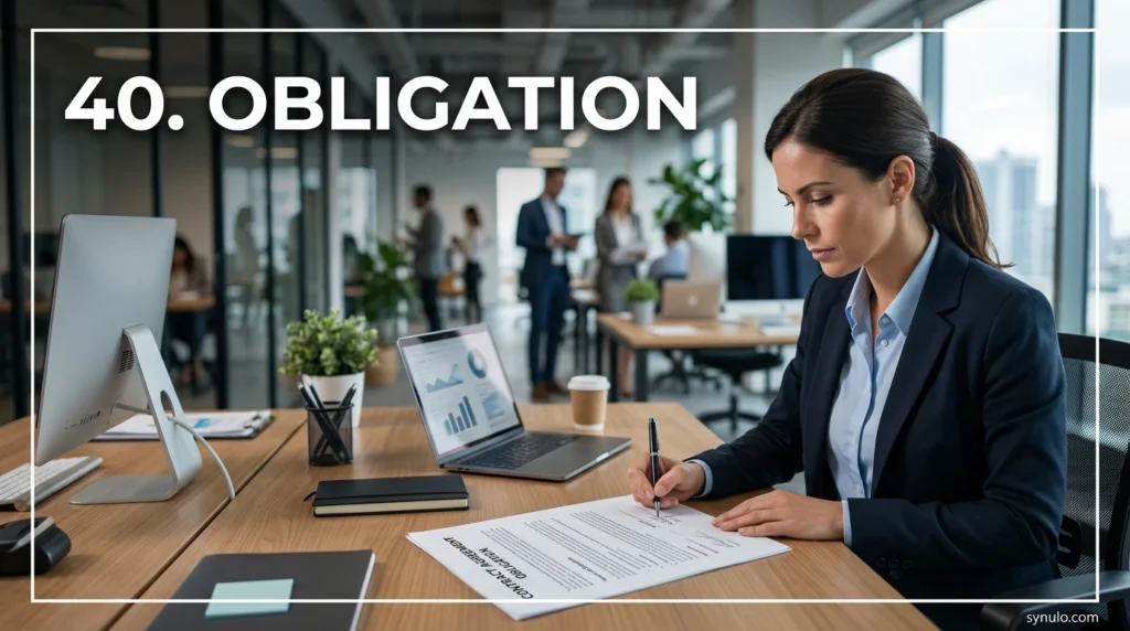 40. Obligation