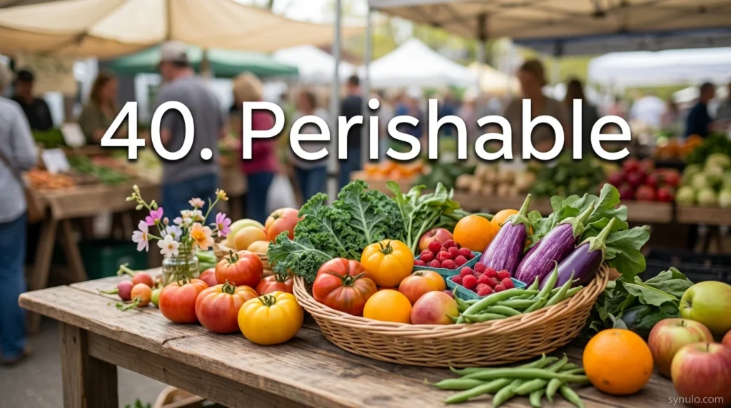 40. Perishable