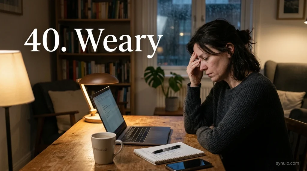 40. Weary
