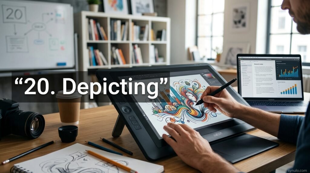 20. Depicting