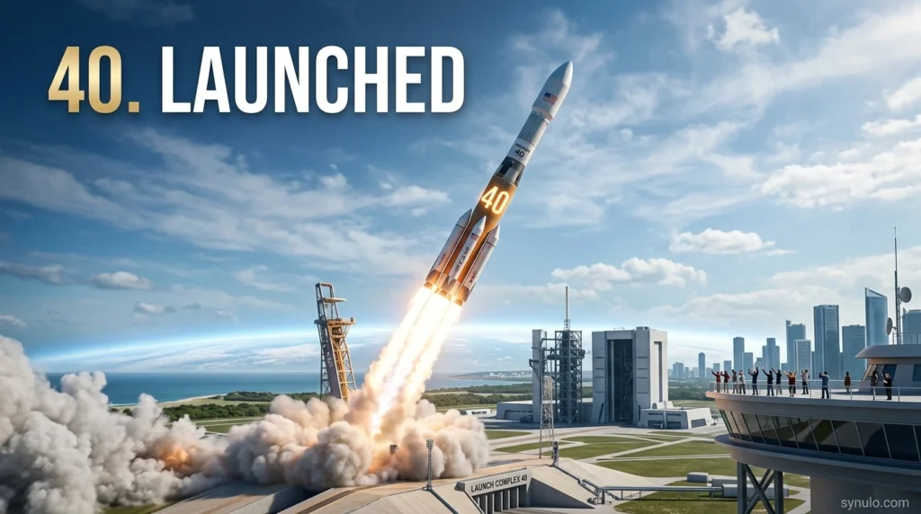 40. Launched