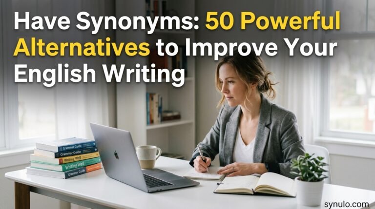 Have Synonyms: 50 Powerful Alternatives to Improve Your English Writing