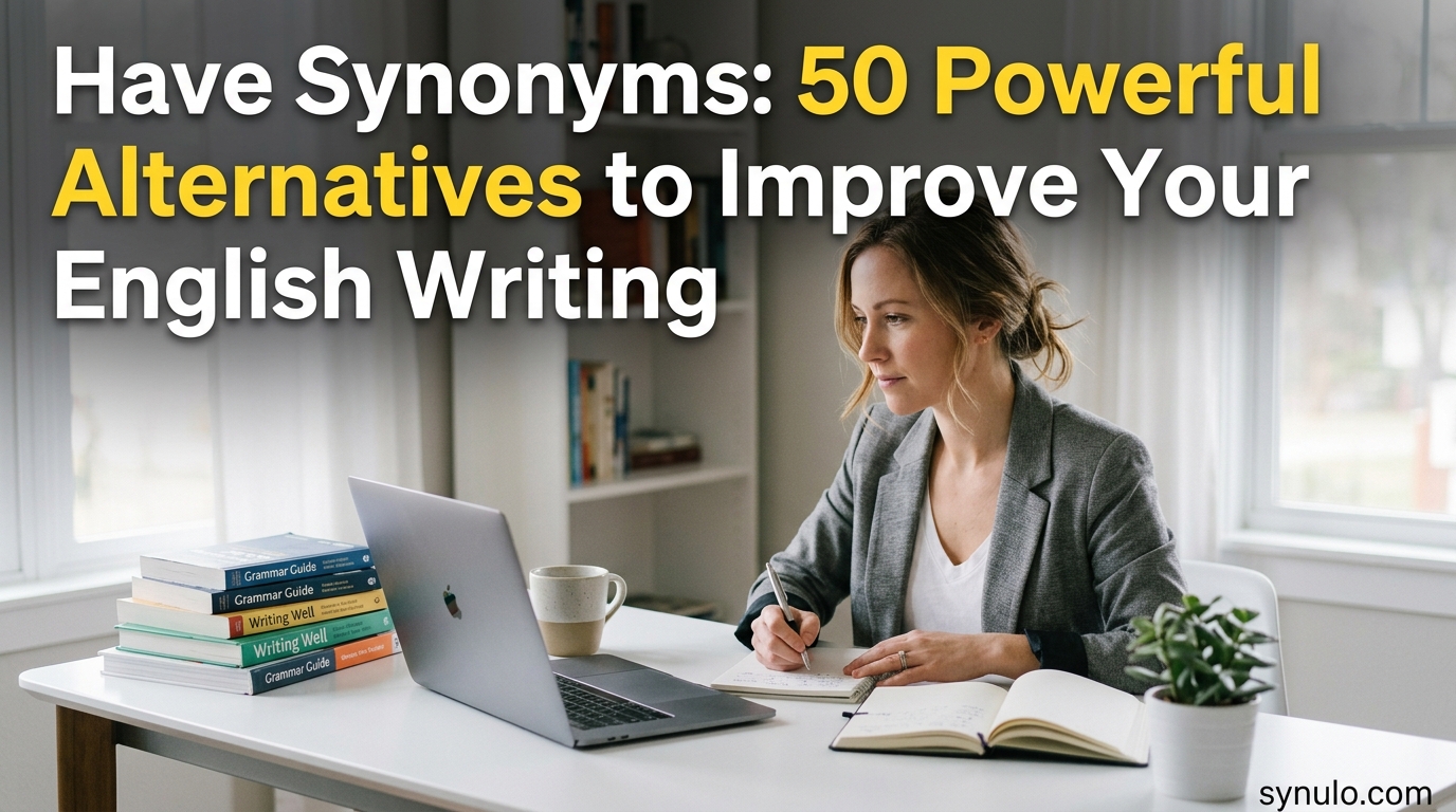 Have Synonyms: 50 Powerful Alternatives to Improve Your English Writing