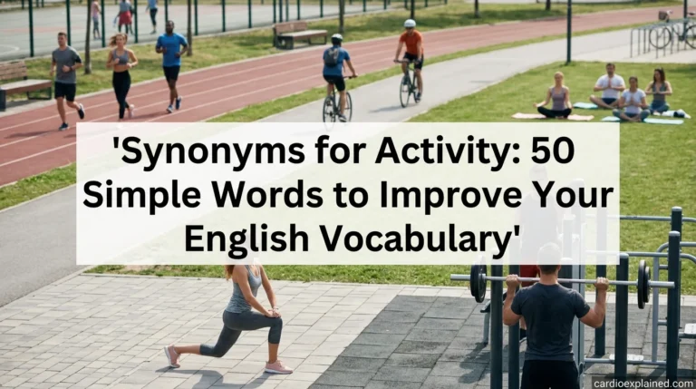 Synonyms for Activity: 50 Simple Words to Improve Your English Vocabulary