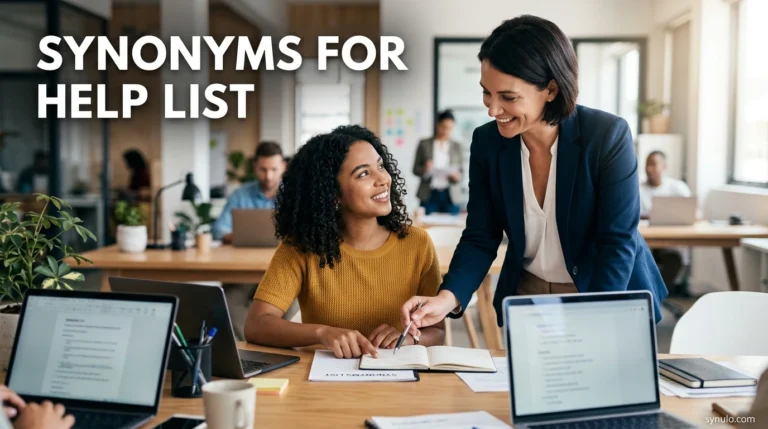 synonyms for help list
