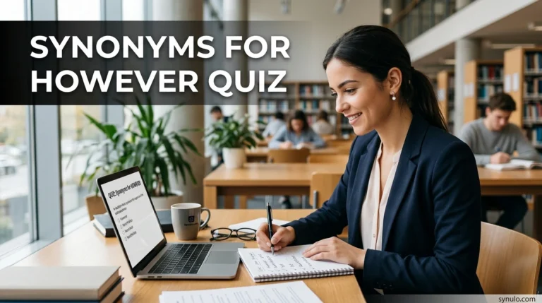 synonyms for however quiz