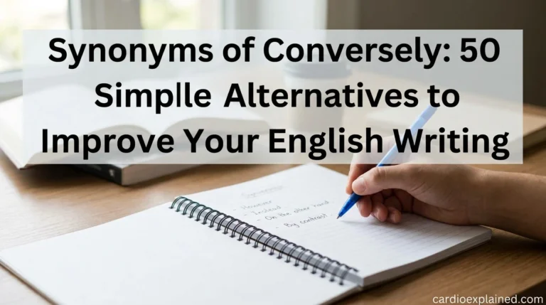 Synonyms of Conversely: 50 Simple Alternatives to Improve Your English Writing
