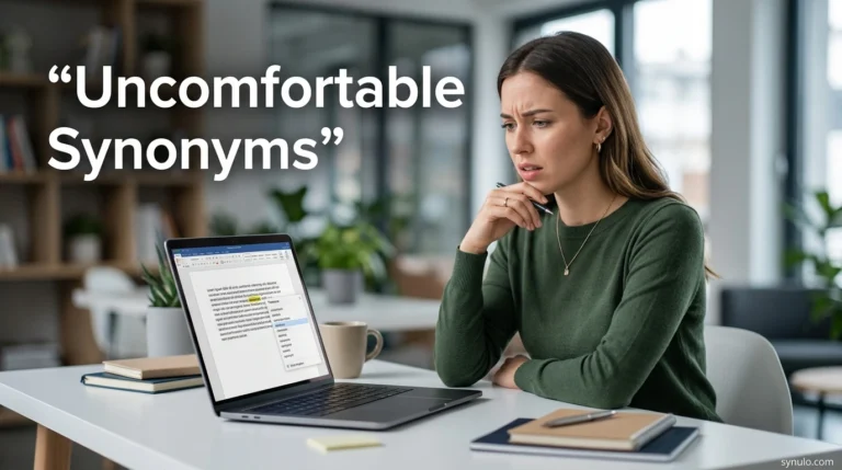 uncomfortable synonyms