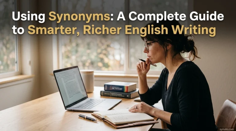 Using Synonyms: A Complete Guide to Smarter, Richer English Writing