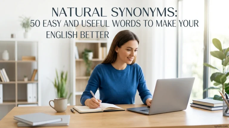 Natural Synonyms: 50 Easy and Useful Words to Make Your English Better