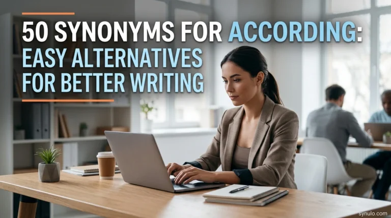 synonyms for according