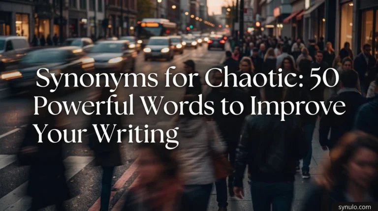 synonyms for chaotic