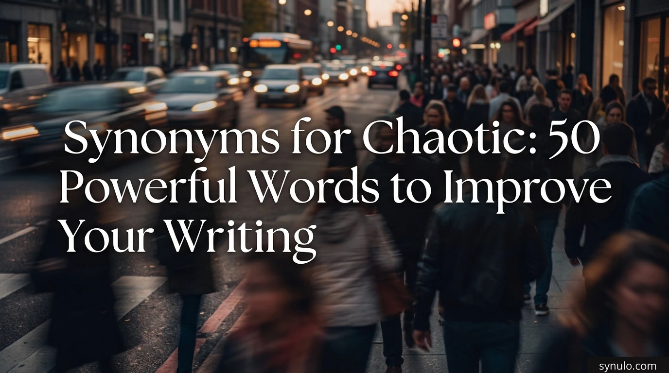 synonyms for chaotic