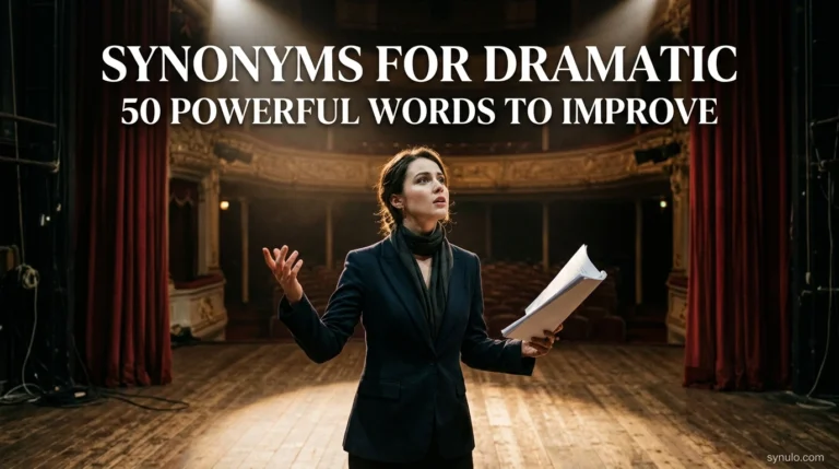 synonyms for dramatic