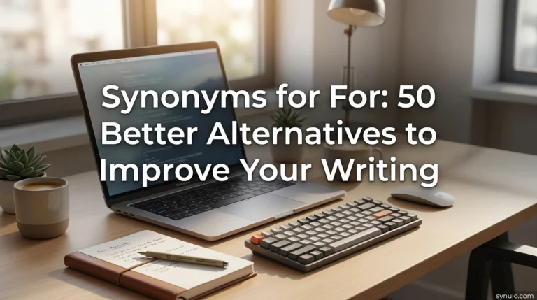Synonyms for For: 50 Better Alternatives to Improve Your Writing