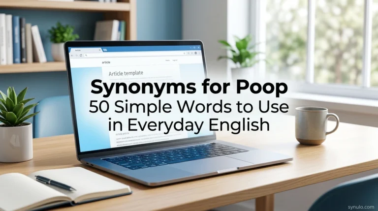 synonyms for poop
