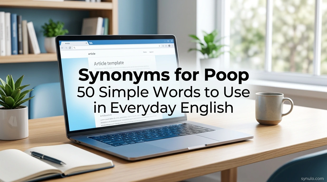 synonyms for poop