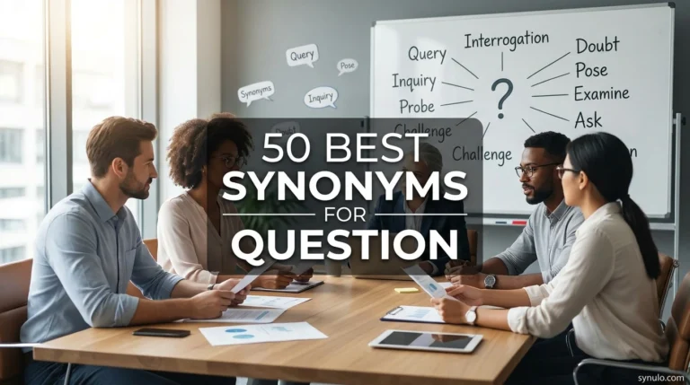 synonyms for question