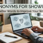 synonyms for showing