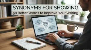 synonyms for showing