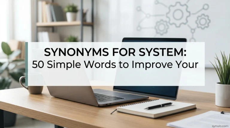 synonyms for system