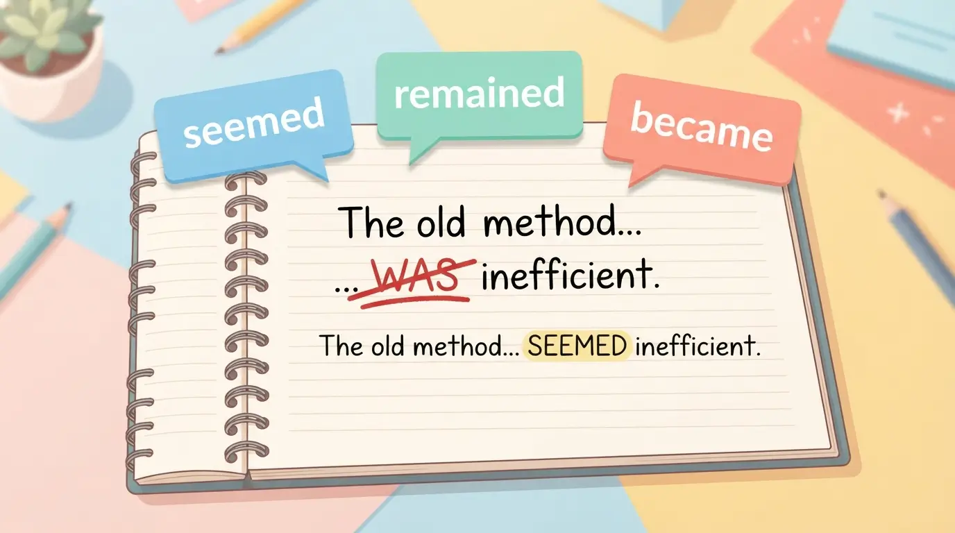 synonyms for was