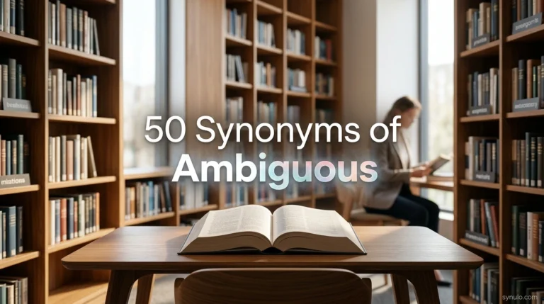 synonyms of ambiguous