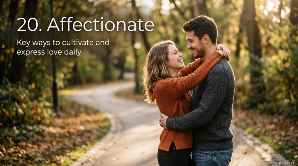 20. Affectionate