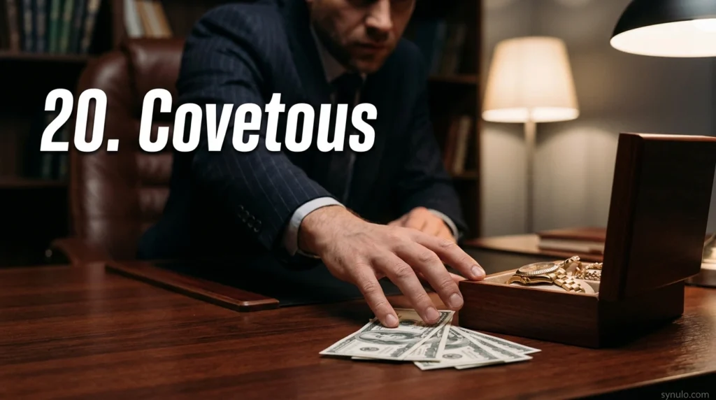 20. Covetous