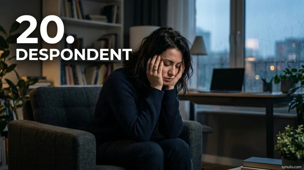 20. Despondent