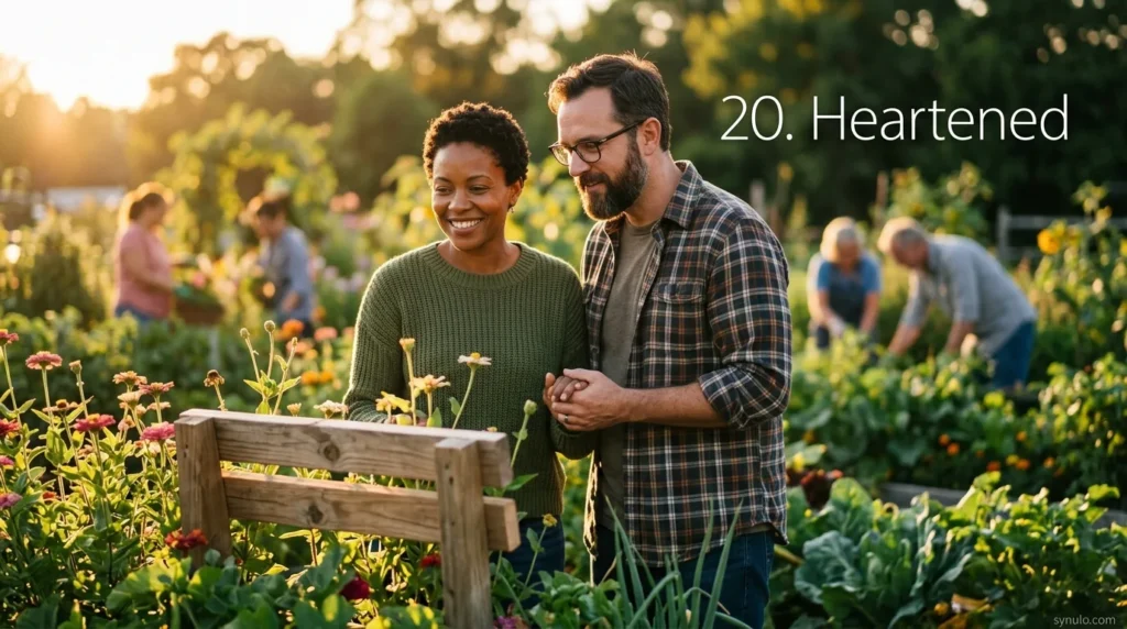 20. Heartened