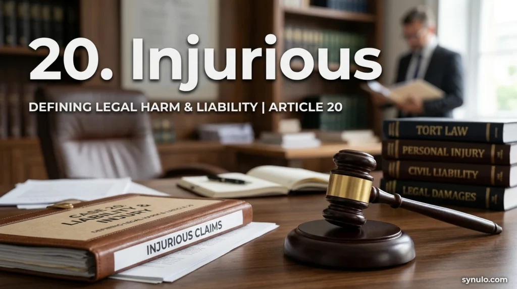 20. Injurious