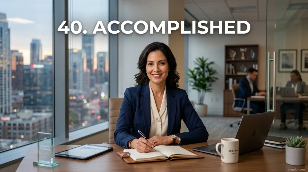 40. Accomplished