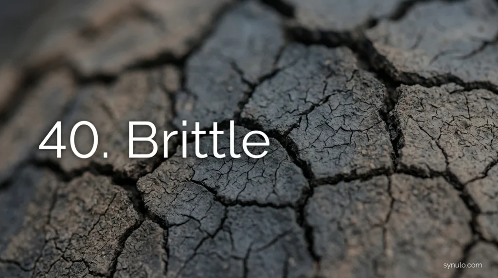 40. Brittle