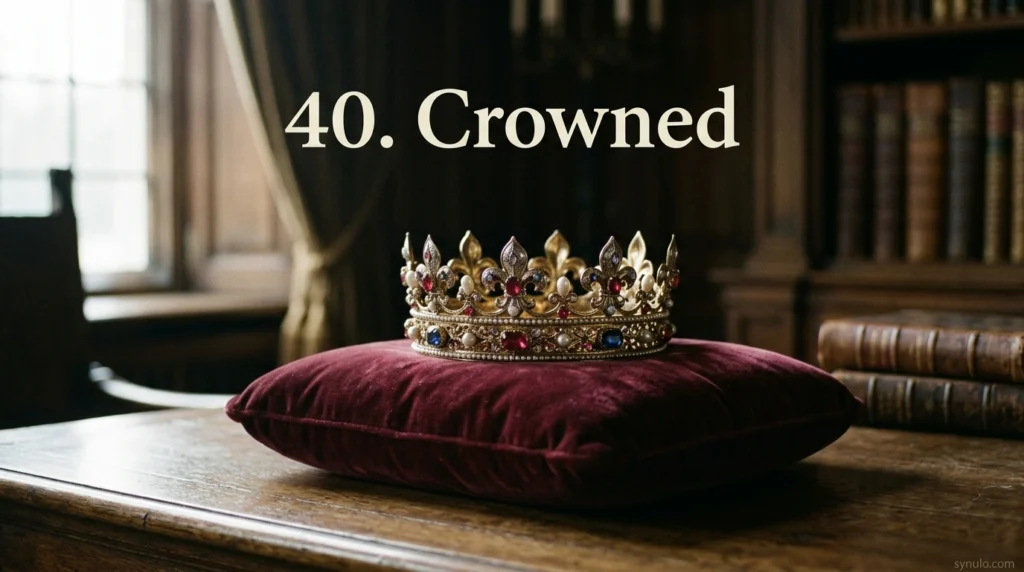 40. Crowned