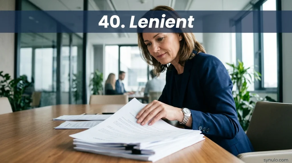 40. Lenient